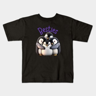 Cute Best Friend Penguins Kids T-Shirt